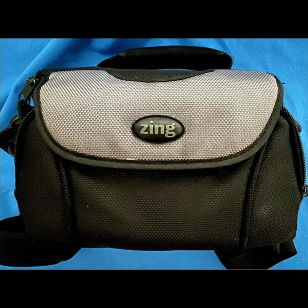 ZING Camera Bag with Padded Protection Black and Gray Interior Separators